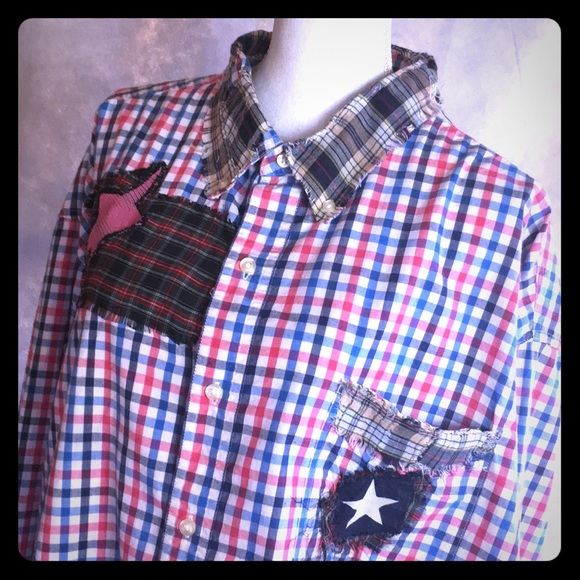 Customized plaid seditionary button down shirt - Picture 3 of 15